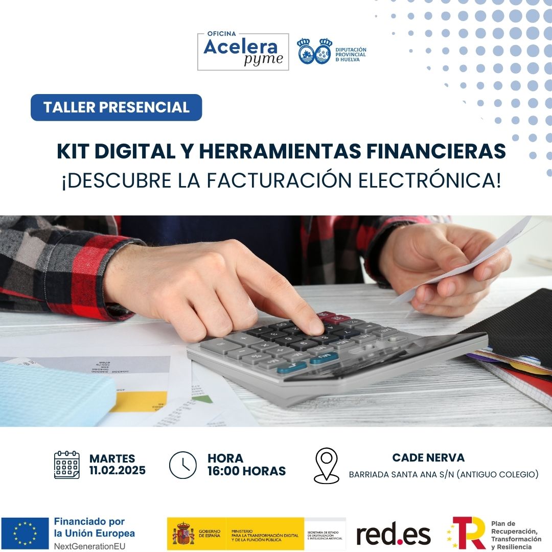 Cartel taller herramientas financieras y facturacion electronica Nerva