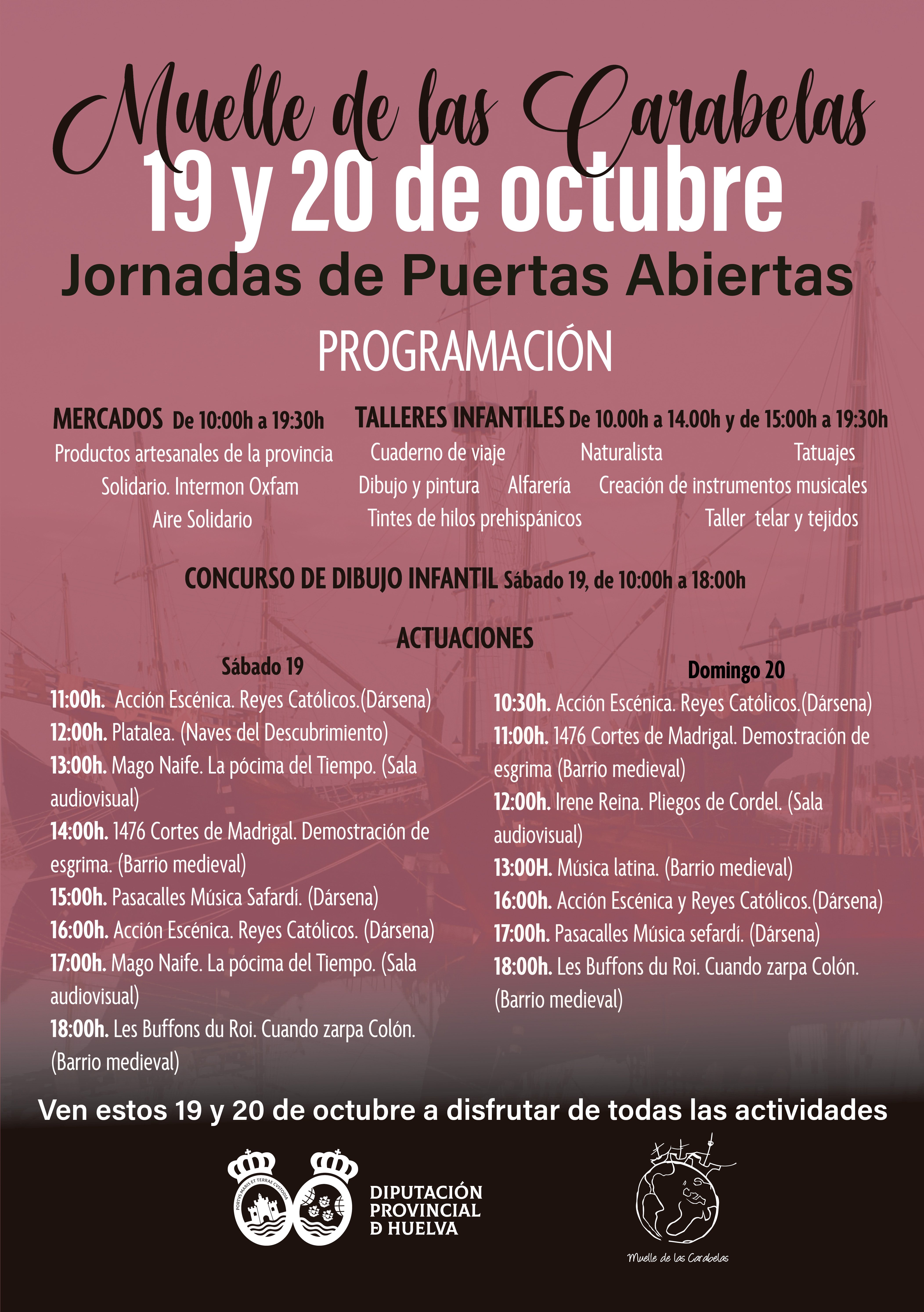 Cartel Muelle de las Carabelas 2024 OK