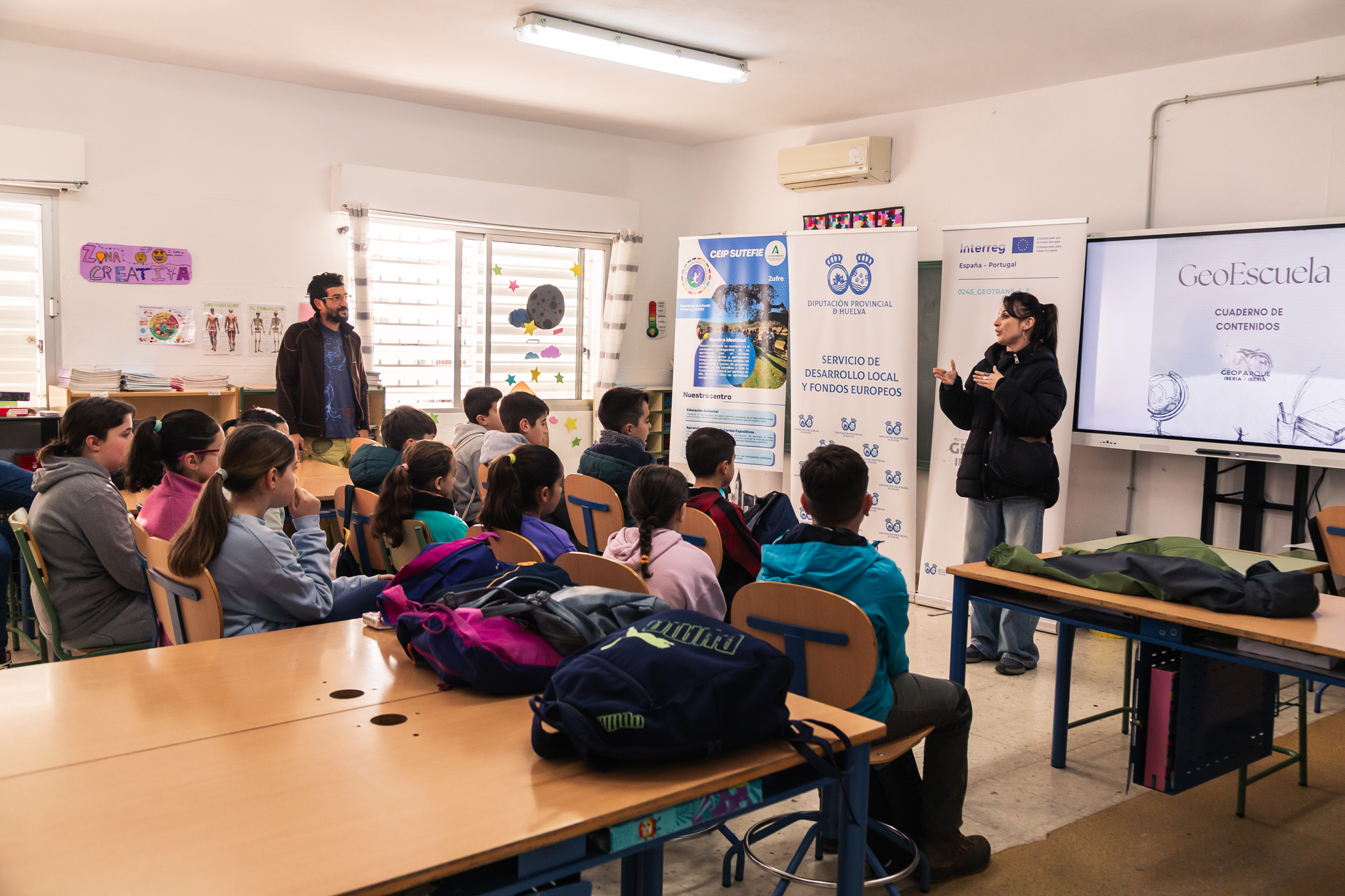 Actividad Geoescuela en Zufre -  proyecto Geoparque-1