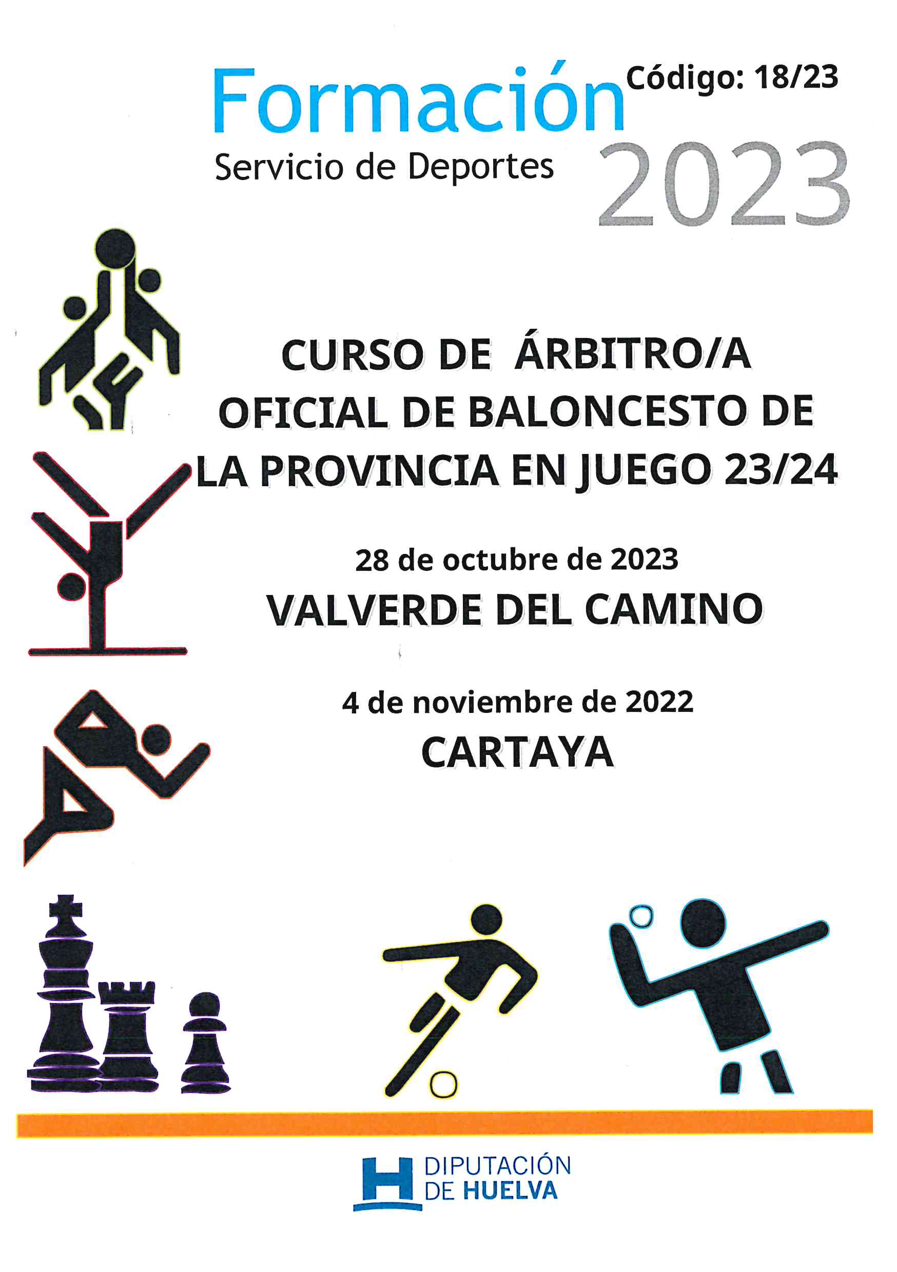 2023 CARÁTULA curso árbitros baloncesto 28 oct y 4 nov