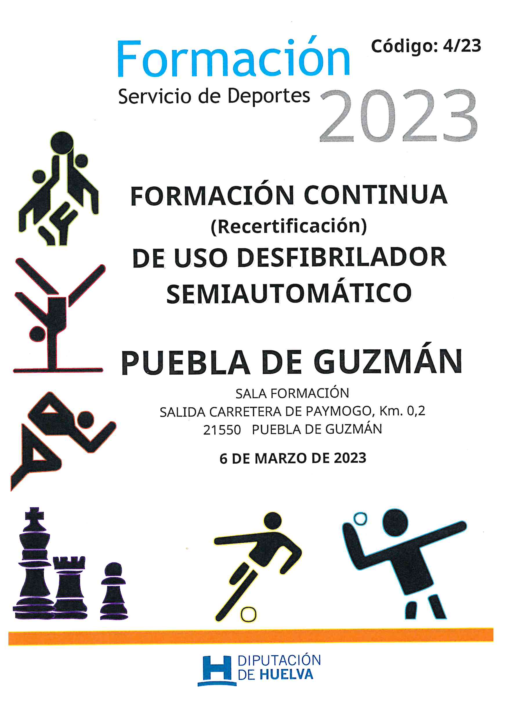 2023 Carátula 3 F.Continua Desfibrilador Puebla de Guzmán