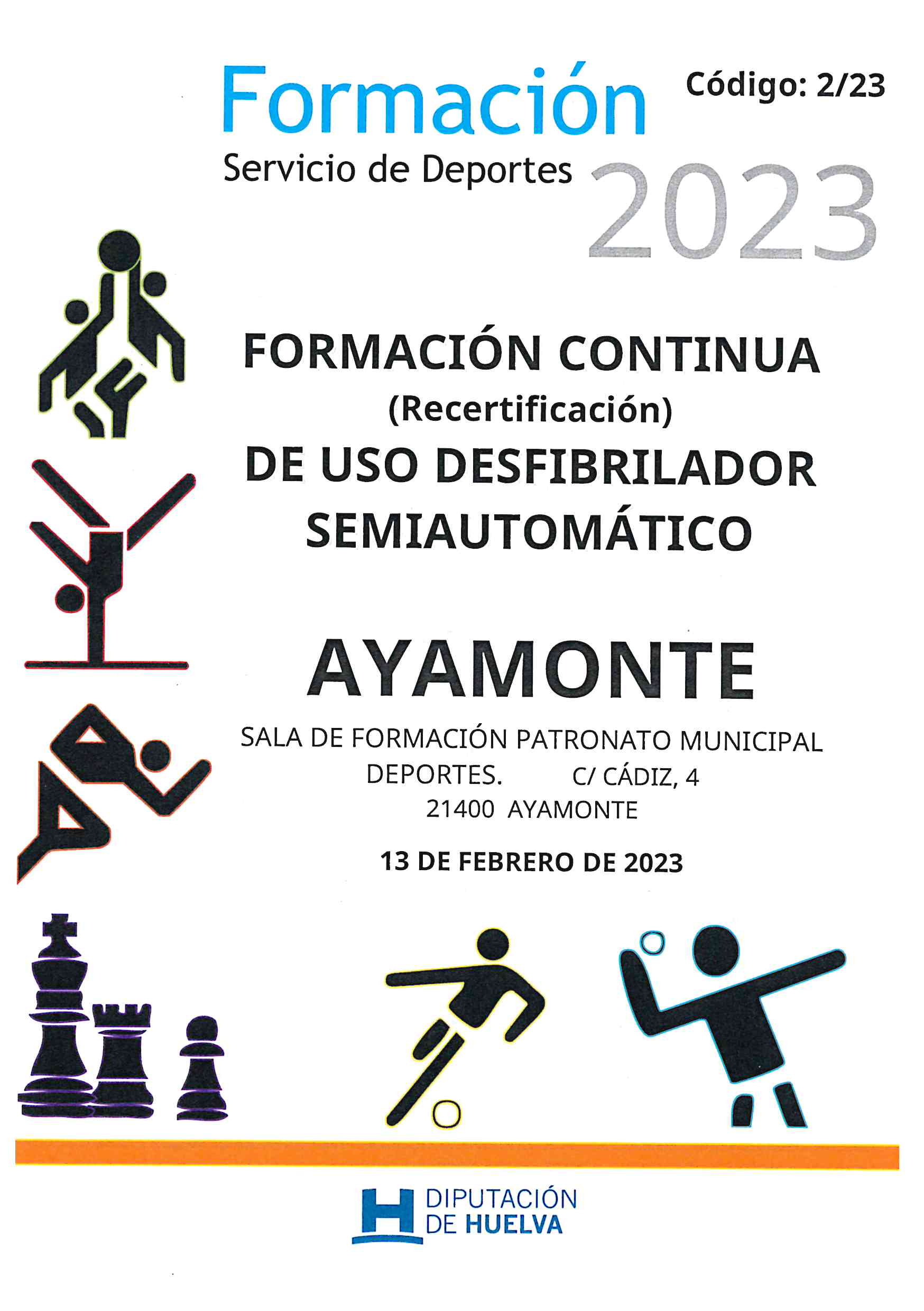 2023 Carátula Curso F Continua DESA  Ayamonte 13 feb 2023