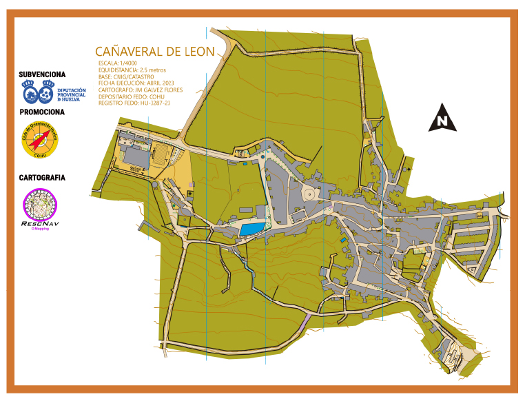CAÑAVERAL DE LEÓN MAPA