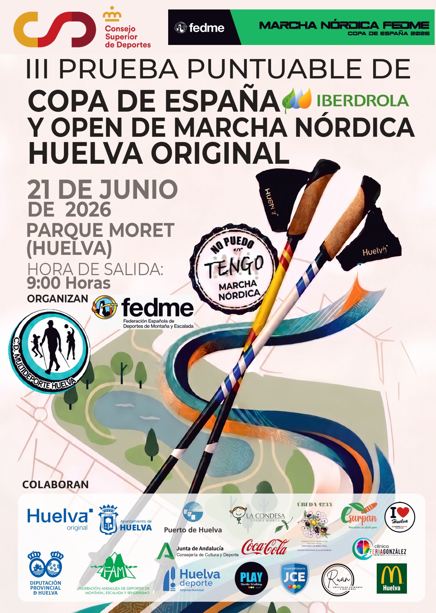 Copa España Marcha Nordica Huelva Original 2026