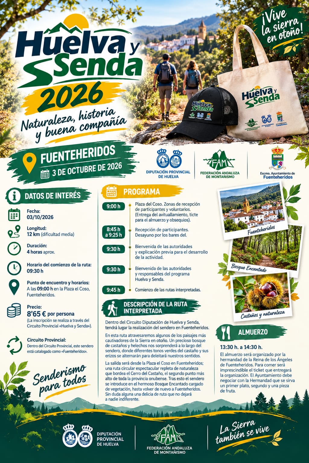 Huelva y Senda Fuenteridos 2026